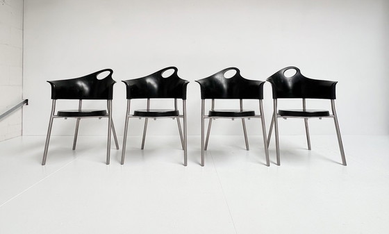 Image 1 of Set Of 4 Cobra Chairs By Rob Eckhardt, 1990'S