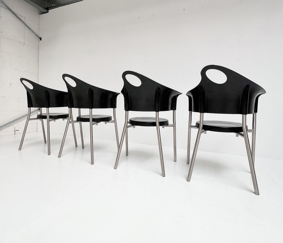 Image 1 of Set Of 4 Cobra Chairs By Rob Eckhardt, 1990'S