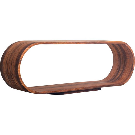 Image 1 of Mobile TV vintage in noce curvato