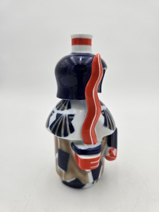 Sargadelos "Celtic Warrior" porcelain bottle