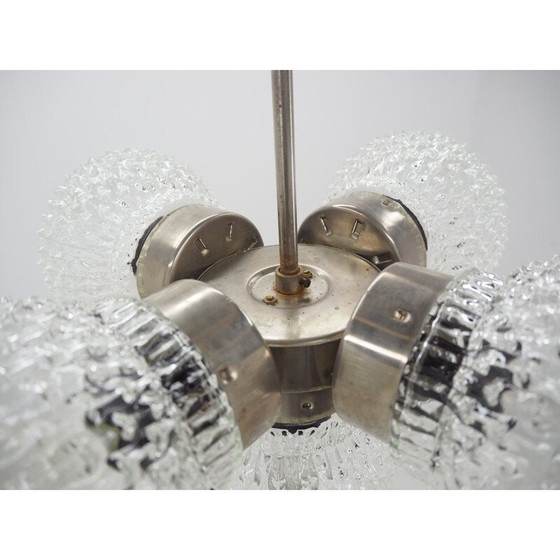 Image 1 of Vintage glass chandelier by Kamenicky Senov, Czechoslovakia 1970