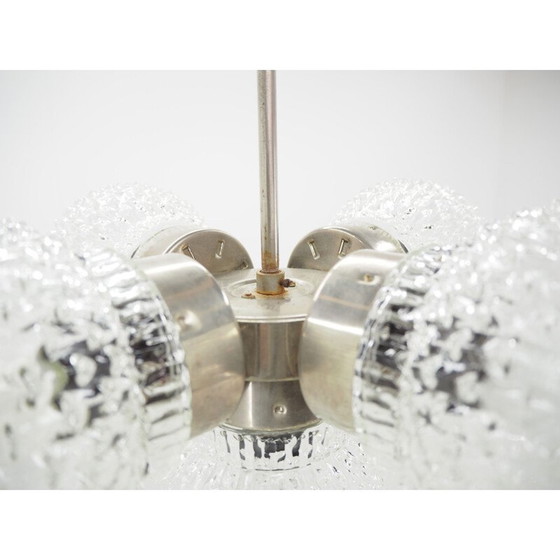 Image 1 of Vintage glass chandelier by Kamenicky Senov, Czechoslovakia 1970