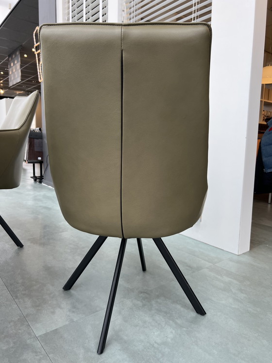 Image 1 of 2 Brees new world Penache dining chair green leather