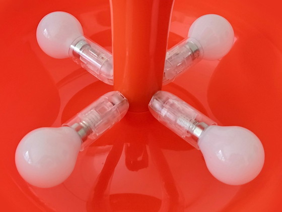 Image 1 of Lampada da tavolo bianca retrò in stile spaziale