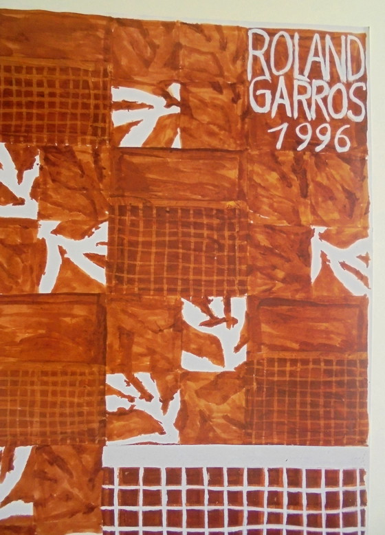 Image 1 of Meurice- Affiche originale Roland Garros 1996 - Galerie Lelong , Paris