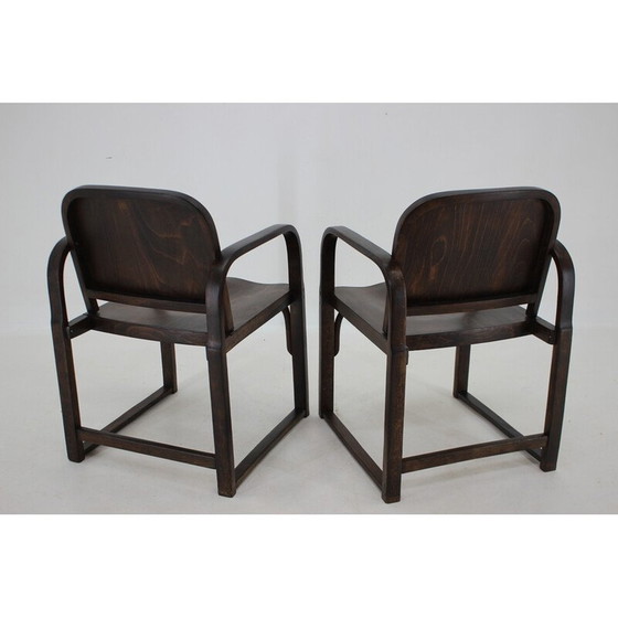 Image 1 of Pair of vintage Tatra beechwood armchairs, Czechoslovakia 1950s