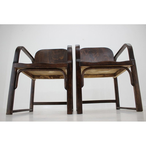 Image 1 of Pair of vintage Tatra beechwood armchairs, Czechoslovakia 1950s