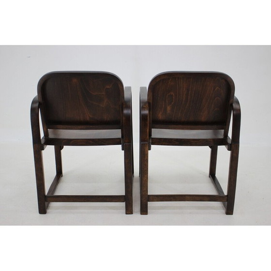 Image 1 of Pair of vintage Tatra beechwood armchairs, Czechoslovakia 1950s