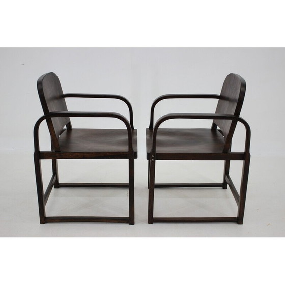Image 1 of Pair of vintage Tatra beechwood armchairs, Czechoslovakia 1950s
