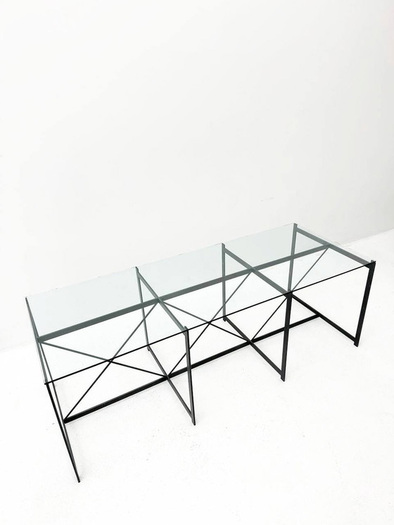 Image 1 of Unique designer glass table by Christian Leuner