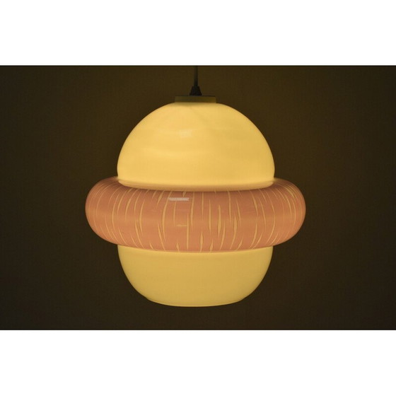 Image 1 of Vintage glass suspension, Czechoslovakia 1960