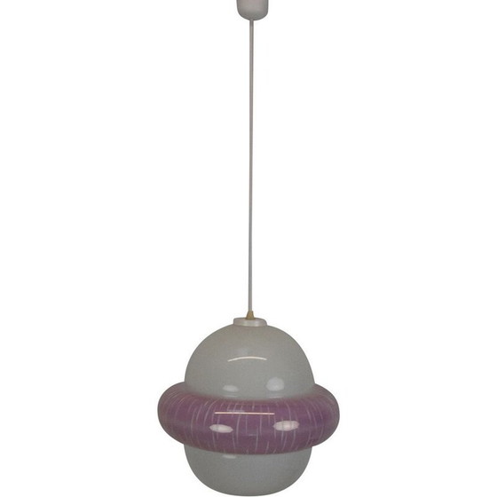 Image 1 of Vintage glass suspension, Czechoslovakia 1960
