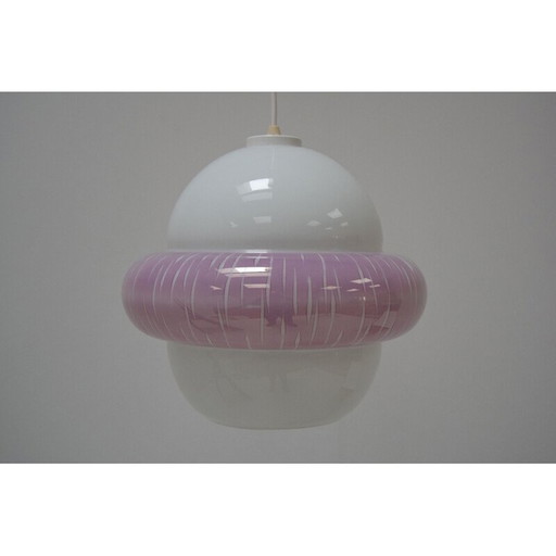 Vintage glass suspension, Czechoslovakia 1960