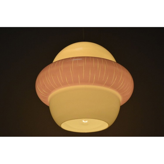 Image 1 of Vintage glass suspension, Czechoslovakia 1960