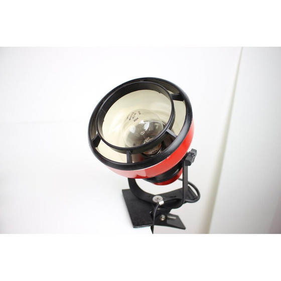 Image 1 of Pair of vintage wall lamp in metal, chrome and plastic for Elektrofem, Hungary 1970