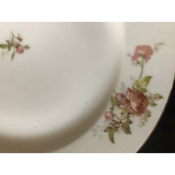 Image 1 of Set of 10 vintage porcelain bird plates, 1950