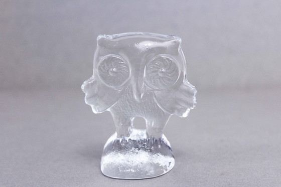 Image 1 of Owl paperweight by Erik Höglund and Bertil Vallien for Kosta Boda