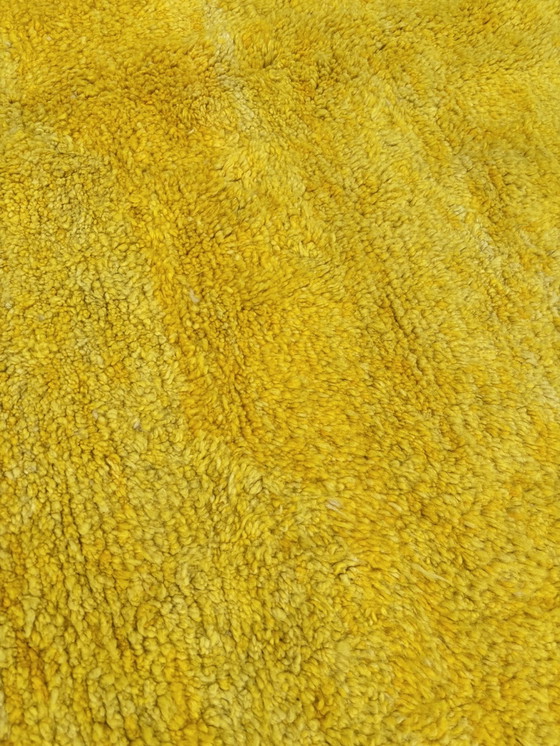 Image 1 of Contemporary Moroccan Yellow Wool Rug