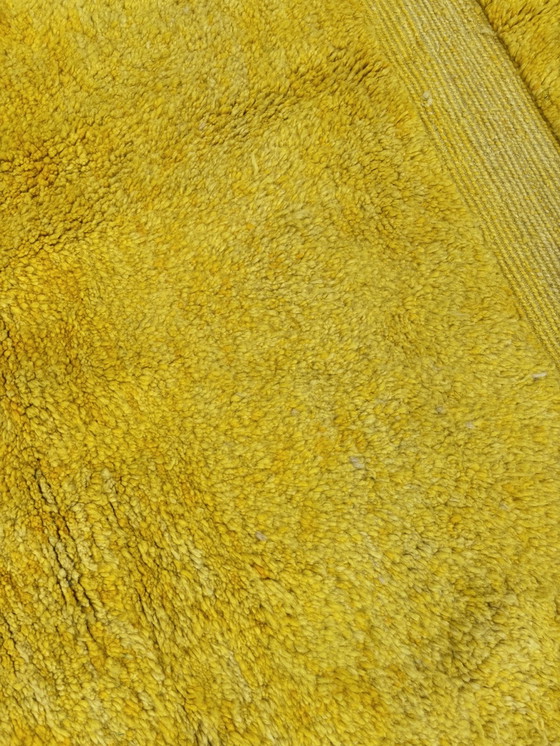 Image 1 of Contemporary Moroccan Yellow Wool Rug