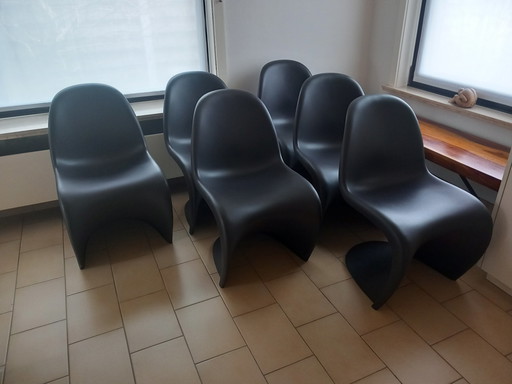 6x Verner Panton chairs