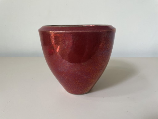 Ecri Katwijk - Red Lusterglaze Planter