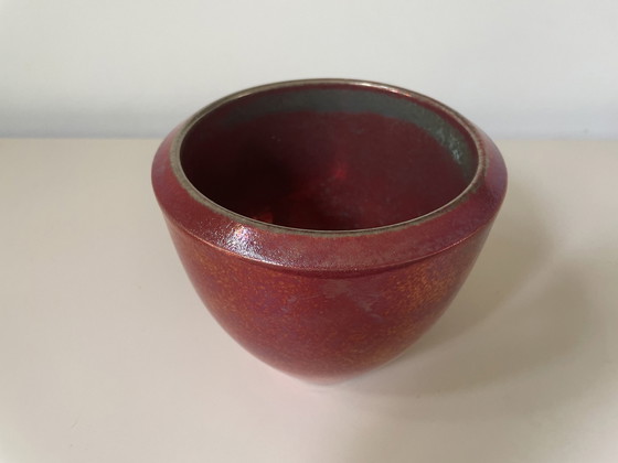 Image 1 of Ecri Katwijk - Red Lusterglaze Planter