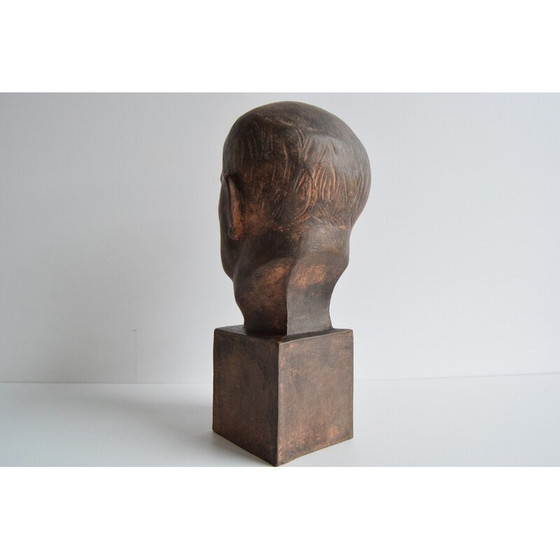 Image 1 of Vintage Jan Masaryk ceramic bust, 1950s
