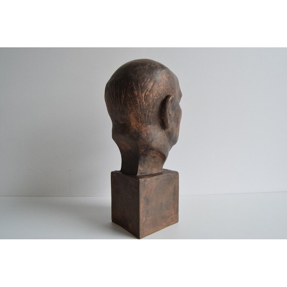 Image 1 of Vintage Jan Masaryk ceramic bust, 1950s