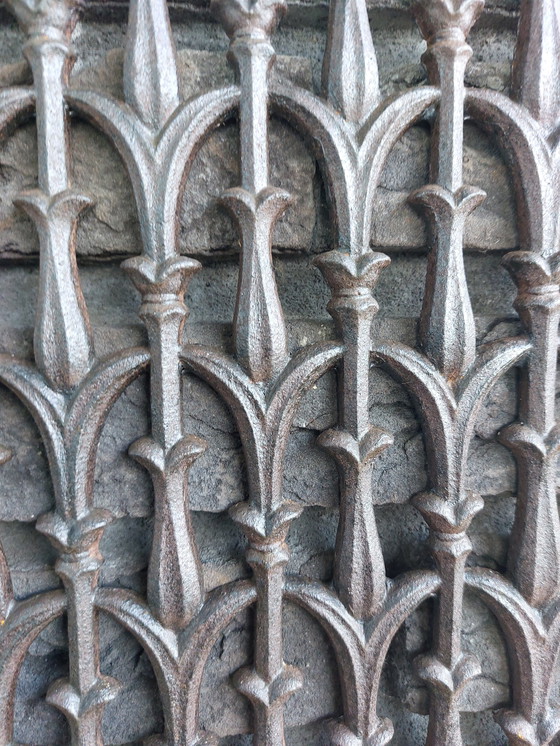 Image 1 of Vintge Metal Window Grid Wall Ornament