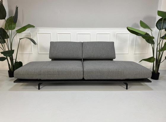 Image 1 of Rolf Benz Aura Sofa Grey Fabric Couch Relax function