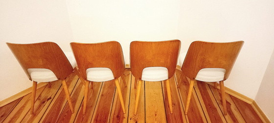 Image 1 of Czechoslovakian Chairs Attributed To O. Haerdtl For Ton, 1960S, Set Of 4