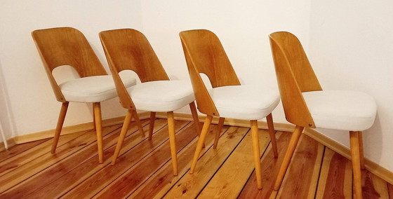 Image 1 of Czechoslovakian Chairs Attributed To O. Haerdtl For Ton, 1960S, Set Of 4