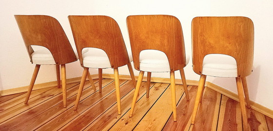 Image 1 of Czechoslovakian Chairs Attributed To O. Haerdtl For Ton, 1960S, Set Of 4