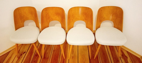 Image 1 of Czechoslovakian Chairs Attributed To O. Haerdtl For Ton, 1960S, Set Of 4