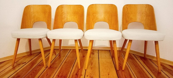 Image 1 of Czechoslovakian Chairs Attributed To O. Haerdtl For Ton, 1960S, Set Of 4