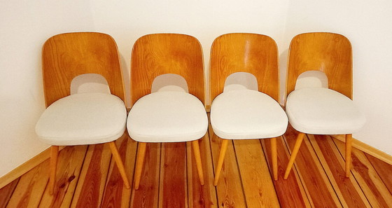 Image 1 of Czechoslovakian Chairs Attributed To O. Haerdtl For Ton, 1960S, Set Of 4