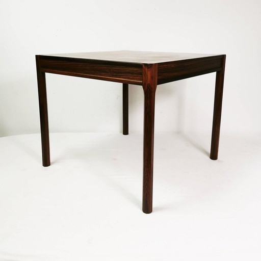 Vintage square coffee table in rosewood, Denmark 1960