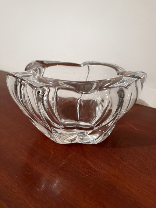 Large Antique Daum Crystal Ashtray