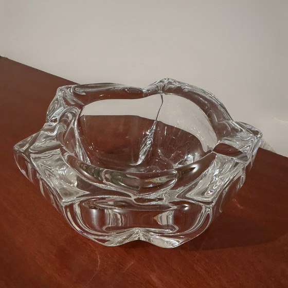 Image 1 of Large Antique Daum Crystal Ashtray