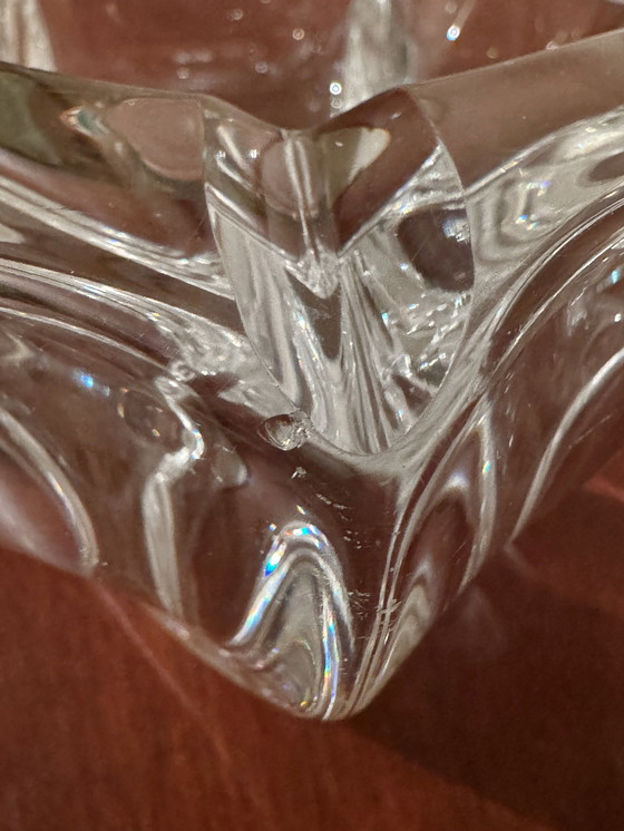 Image 1 of Large Antique Daum Crystal Ashtray