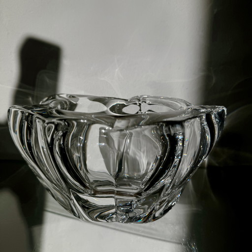 Large Antique Daum Crystal Ashtray