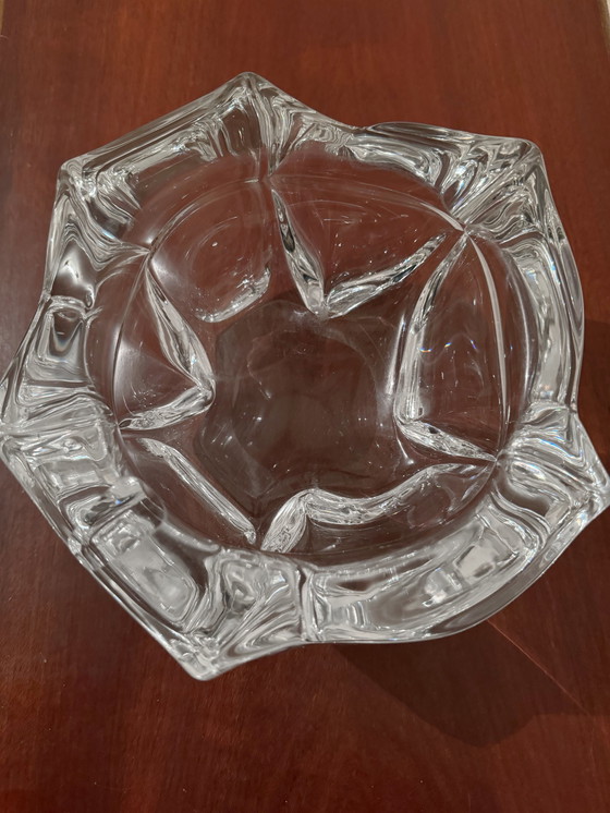 Image 1 of Large Antique Daum Crystal Ashtray