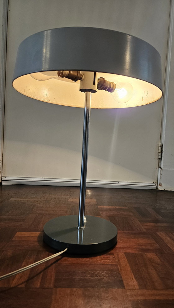 Image 1 of Black Gray Table Lamp