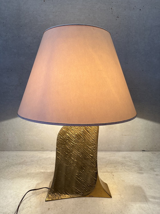 Image 1 of Lampada da tavolo vintage Hollywood Regency - firmata