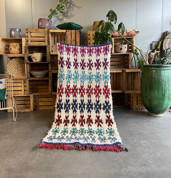 Image 1 of Moroccan Vintage Handwoven Azilal Rug