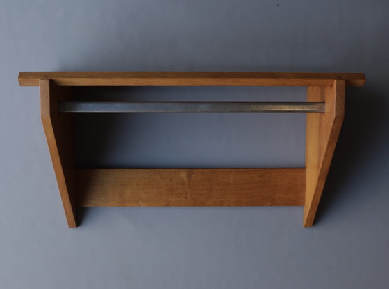 Image 1 of Dutch Modernist Oak Coat Rack, 1930s