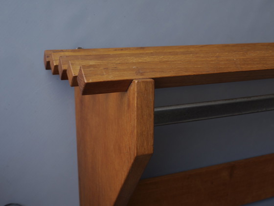 Image 1 of Dutch Modernist Oak Coat Rack, 1930s