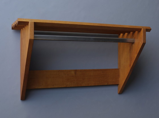 Image 1 of Dutch Modernist Oak Coat Rack, 1930s