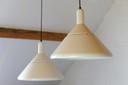 2x Nordisk Solar Compagni pendant lamps, Unilamp 353, by Vagn Dyring