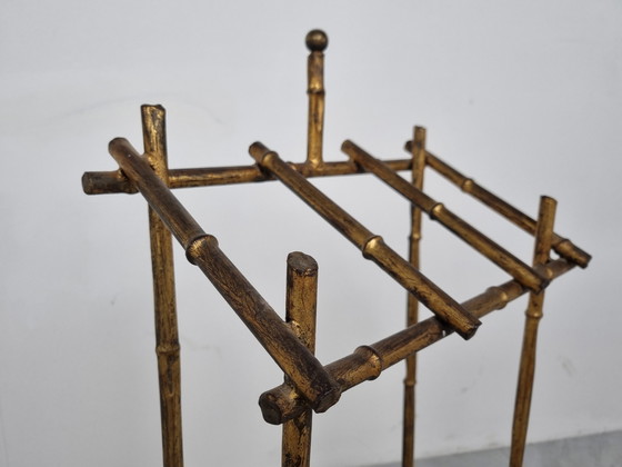 Image 1 of Chinoiserie faux bamboo umbrella stand, 1960s